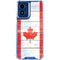 Canada Flag Light Wood Moto G 5G (2024) Clear Case
